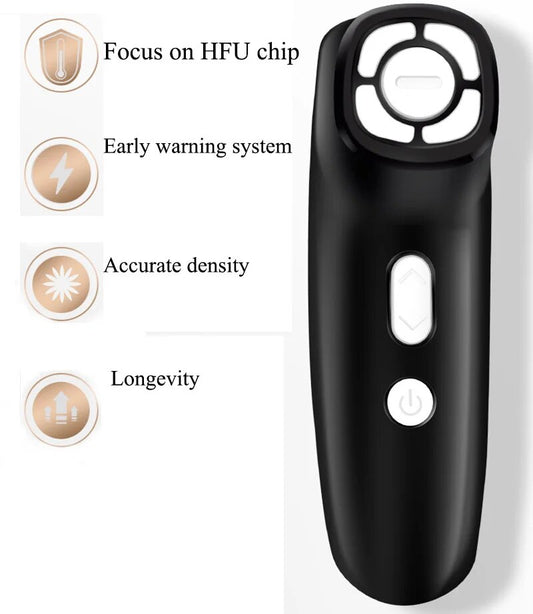 MINI HIFU PRO 4 Pole 2M Radio Frequency 3M Ultrasonic RF EMS Facial Beauty Device Face Massager Home Use Machine Wrinkle Lifting
