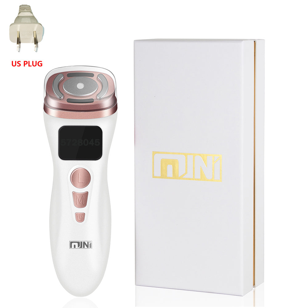 3 in 1 RF Face Beauty Machine Mini Skin Tightening HIFU Microcurrent Reduce Wrinkle Facial Care Applicator Machine 100/240V US Plug