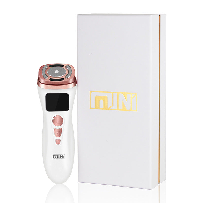 3 in 1 RF Face Beauty Machine Mini Skin Tightening HIFU Microcurrent Reduce Wrinkle Facial Care Applicator Machine 100/240V US Plug