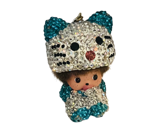 Sanrio Hello Kitty Crystal Keychain Handmade Keychain Accessories with Bling Rhinestones Fashionable Handbag Car Charms Y2K Gift