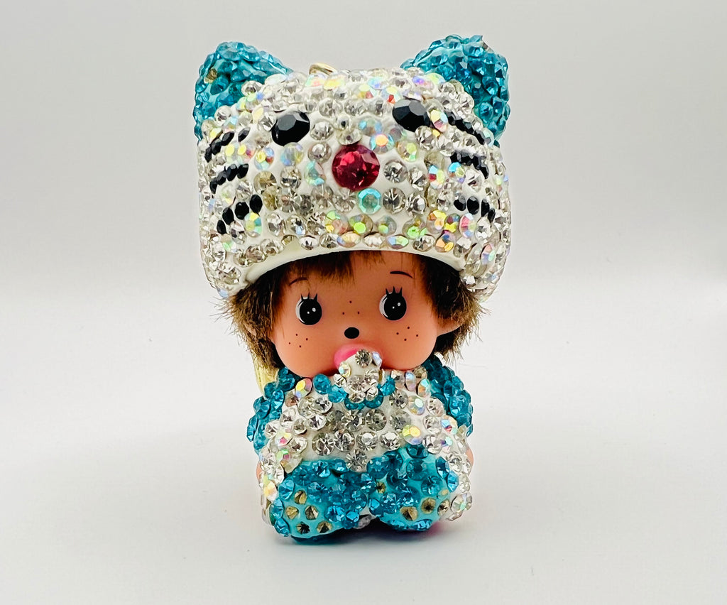 Sanrio Hello Kitty Crystal Keychain Handmade Keychain Accessories with Bling Rhinestones Fashionable Handbag Car Charms Y2K Gift
