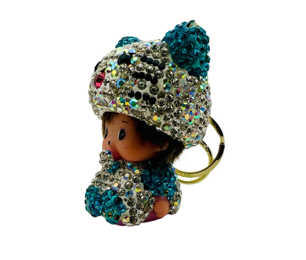 Sanrio Hello Kitty Crystal Keychain Handmade Keychain Accessories with Bling Rhinestones Fashionable Handbag Car Charms Y2K Gift