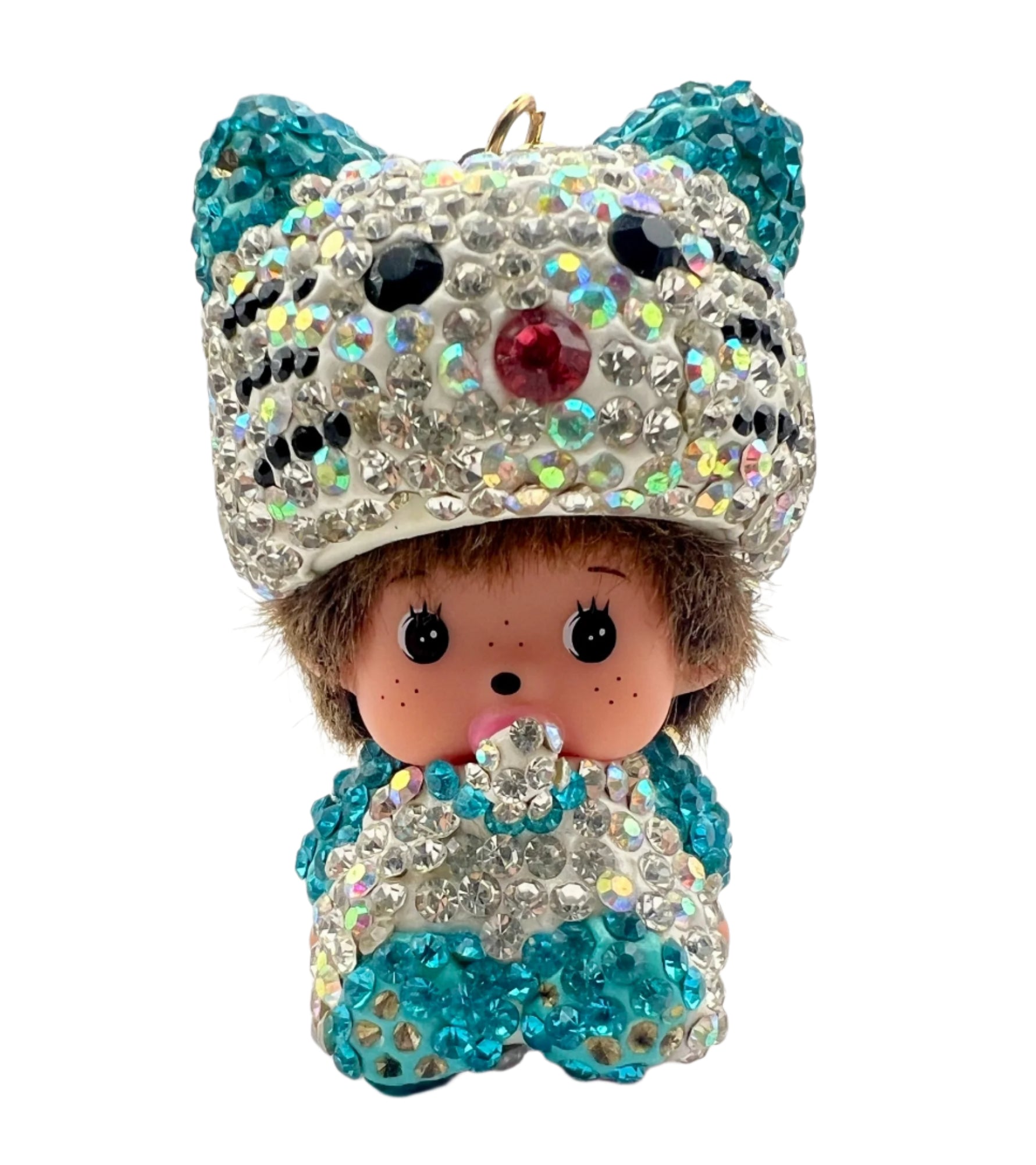 Sanrio Hello Kitty Crystal Keychain Handmade Keychain Accessories with Bling Rhinestones Fashionable Handbag Car Charms Y2K Gift