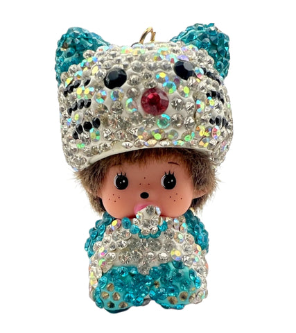 Sanrio Hello Kitty Crystal Keychain Handmade Keychain Accessories with Bling Rhinestones Fashionable Handbag Car Charms Y2K Gift