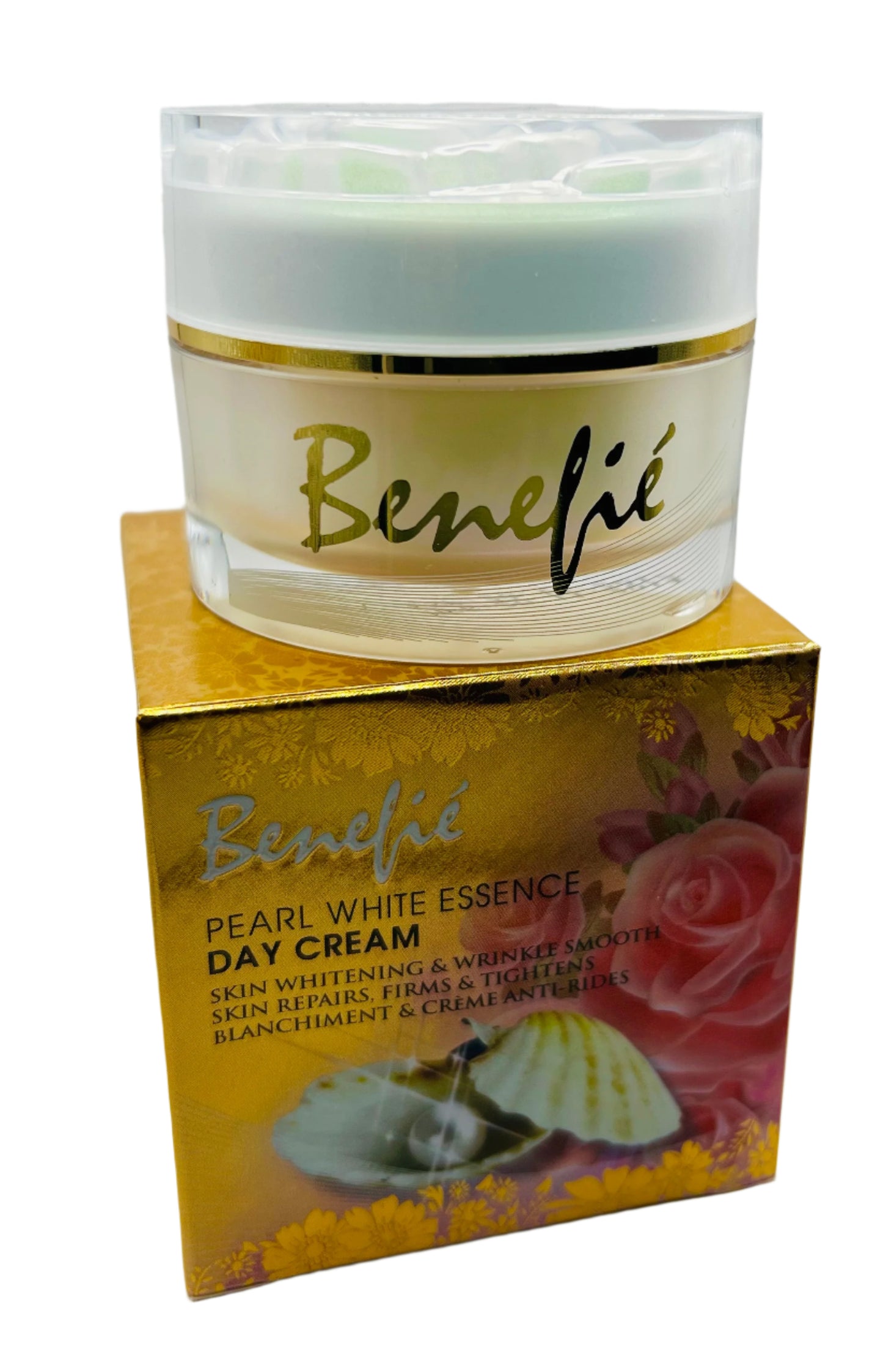 Benefie' Pearl White Essense Day Cream  0.5 oz/ 15g