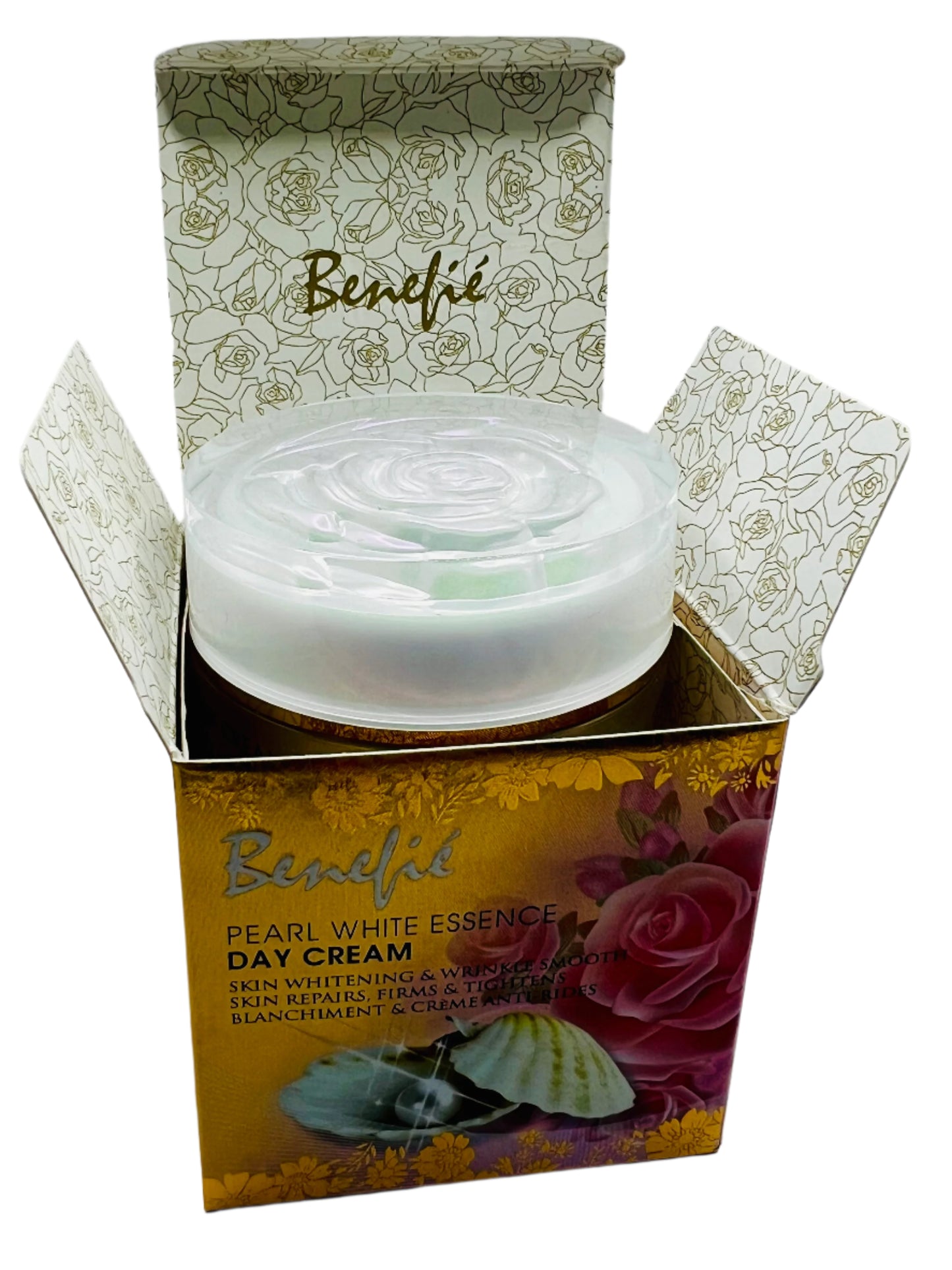 Benefie' Pearl White Essense Day Cream  0.5 oz/ 15g