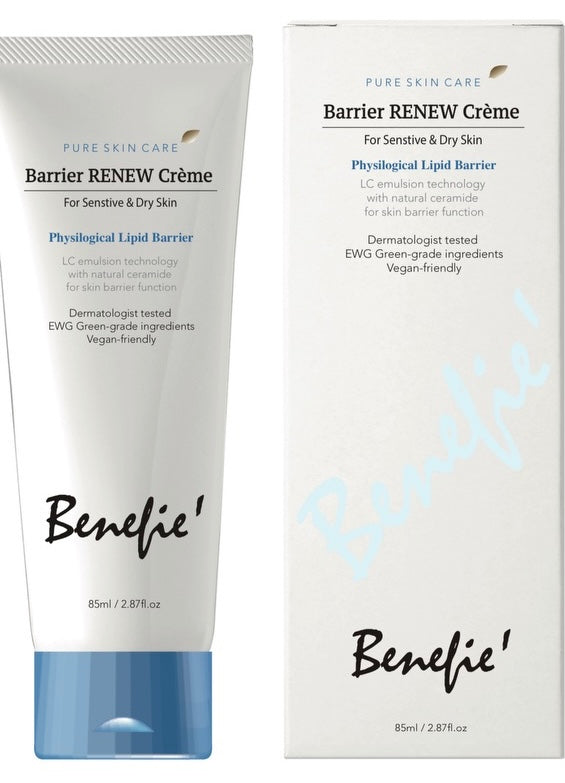 Benefie' BARRIER Renew Cream Korean Moisturizing Cosmetic For Baby Skin, Children and Sensitive Elderly Skin