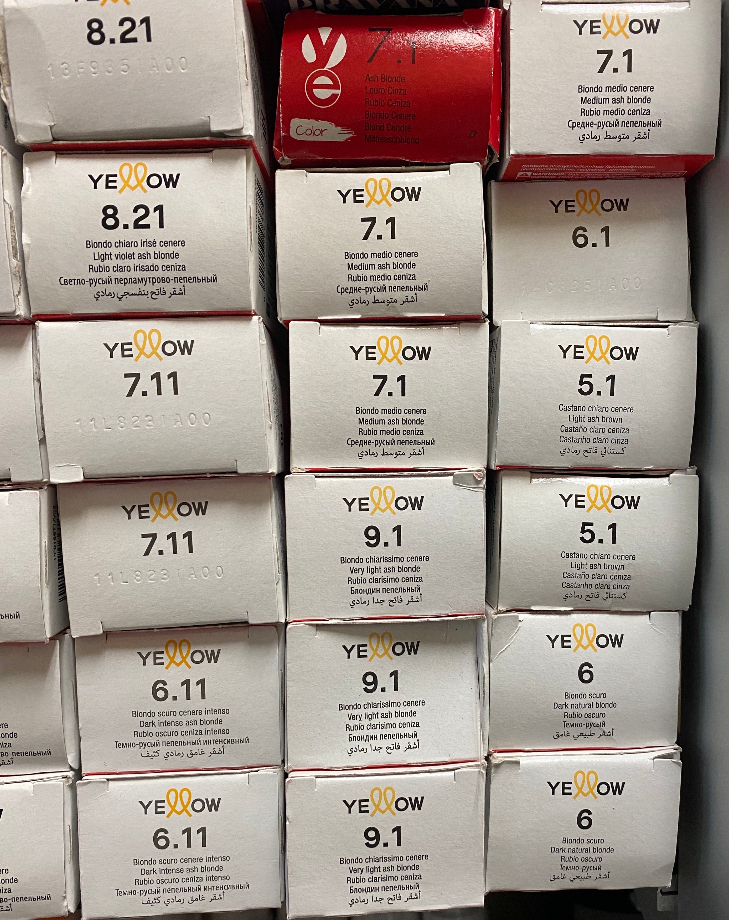 Alfaparf Milano Yellow Aloetrix Permanent Hair Color